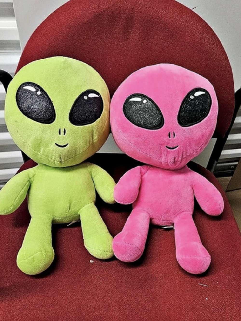 Pink & Green Alien Plush Toy Set